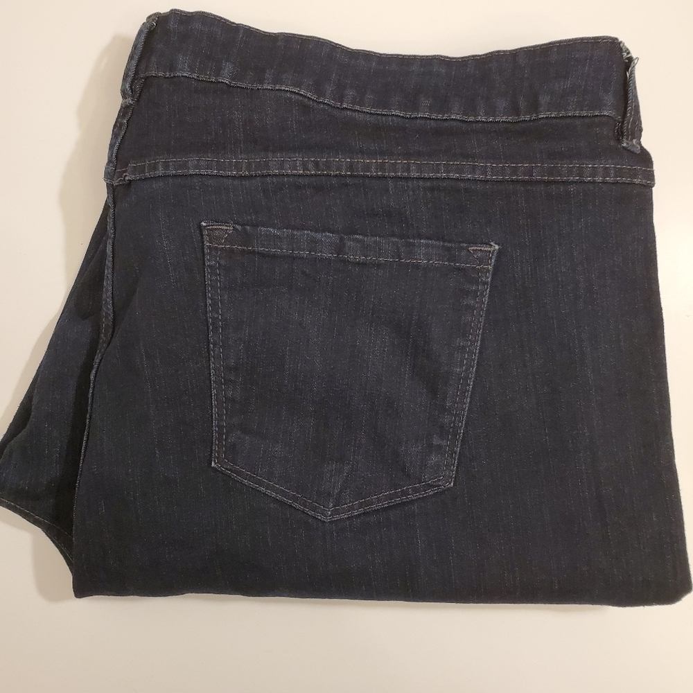 Avenue Denim Barely Boot Cut Dark Blue Jeans